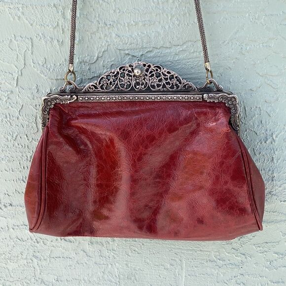 Source Unknown Handbags - Unique Leather Beaded Purse